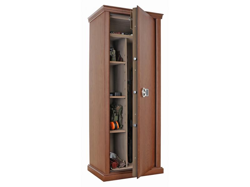 Оружейный сейф в дереве VALBERG САПСАН 4 EL (дуб)